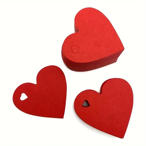 GIFT TAGS HEART 3PC D0