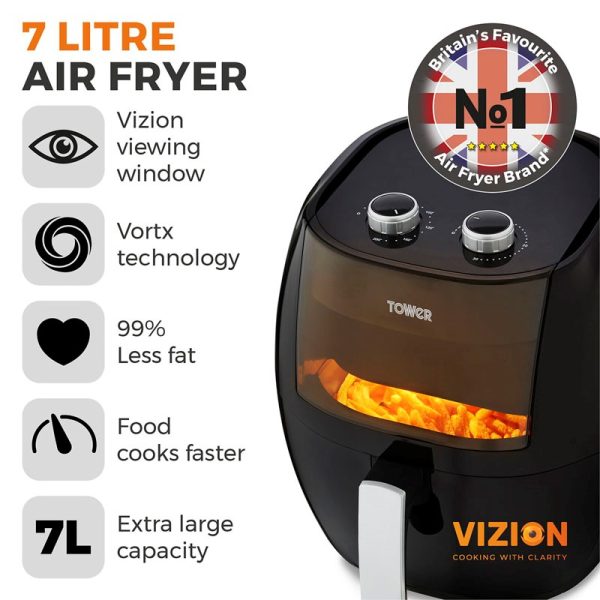 TOWER VORTEX VIZION 7 LITRE AIR FRYER