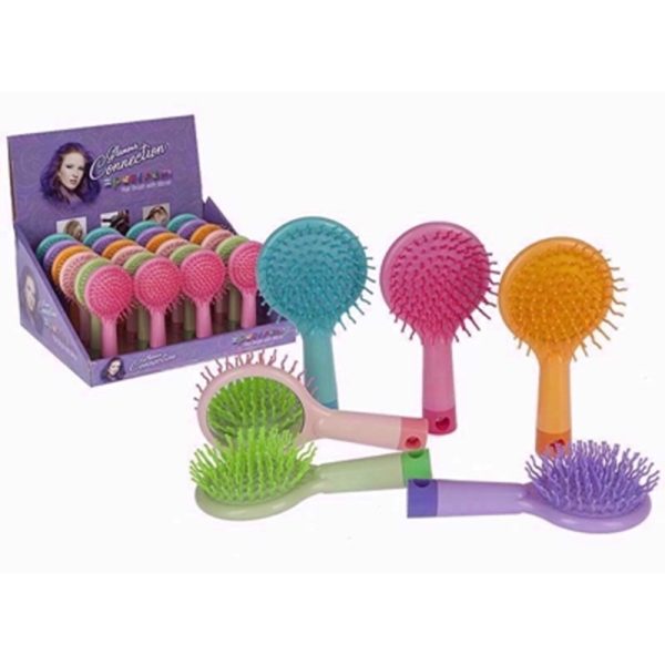 GLAMOUR CONNECTION DETANGLES HAIR BRUSH/MIRR