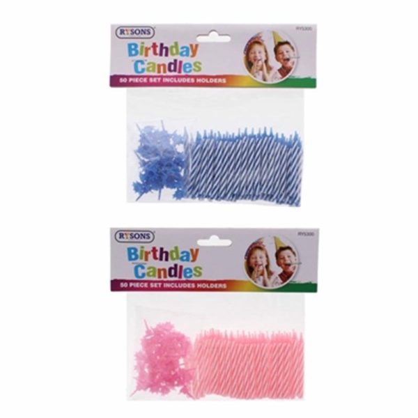 BIRTHDAY CANDLES 50PC