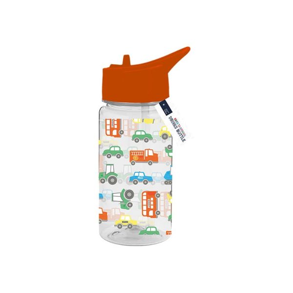 BOYS PRINTED BOTTLE WITH STRAW 400ML