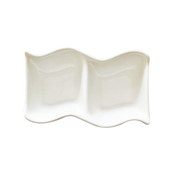 ADORN TWIN WAVY SQUARE BOWL 11CM D000