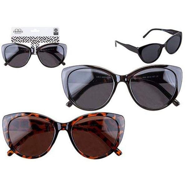 PLASTIC CAT EYE SUNGLASSES ASSORTED EACH