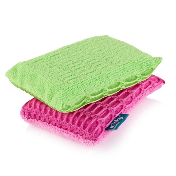 MINKY EVERYDAY SPONGES BRIGHT & GOLD 2PC