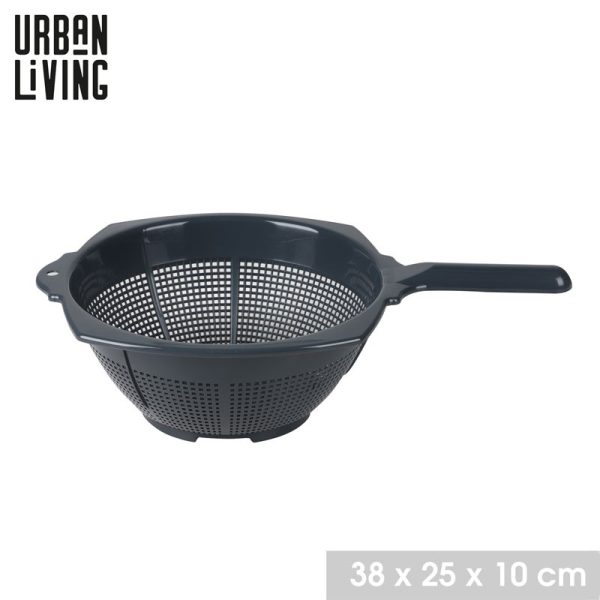 URBAN LIVING COLANDER WITH HANDLE MIDNIGHT BLUE 25CM