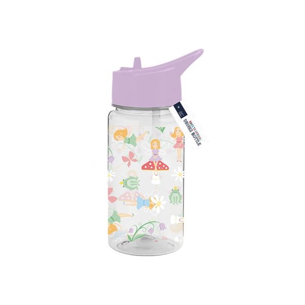 GIRLS PRINTED BOTTLE WITH STRAW 400ML