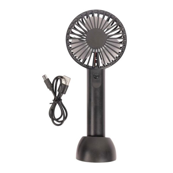 BRIGHT & HOMELY HANDHELD FAN RECHARGEABLE USB BLACK