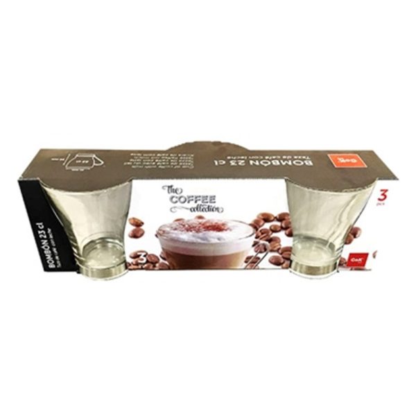 BOMBON GLASS MUG 23CL PACK OF 3