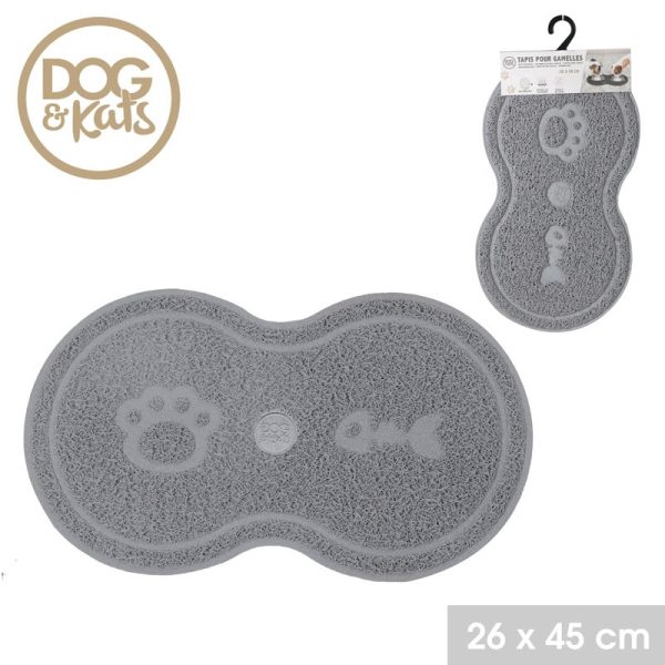 DOG & KATS PET CARPET CIRCULAR LIGHT GREY