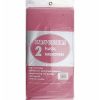 PPS PLASTIC 2 TABLECLOTHS BURGUNDY