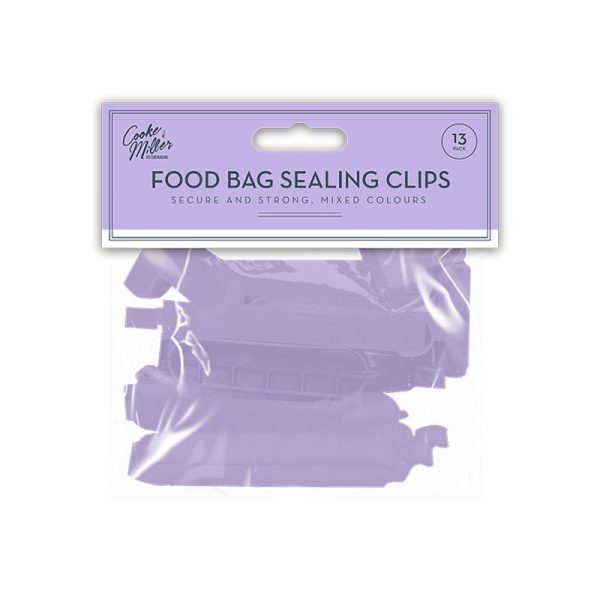 COOKE & MILLER PASTEL BAG SEALING CLIPS PACK OF 13