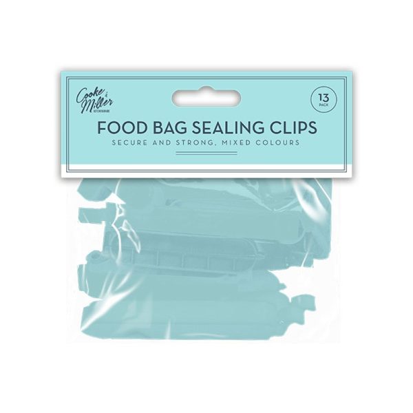 COOKE & MILLER PASTEL BAG SEALING CLIPS PACK OF 13