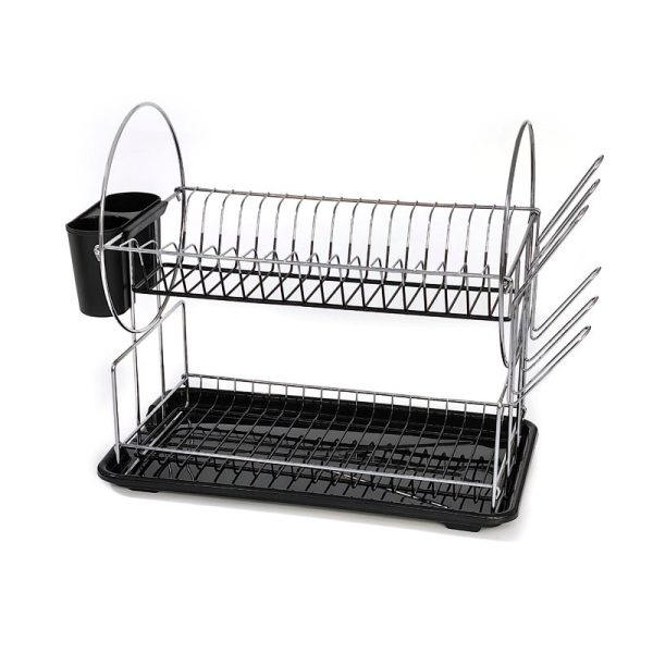 NEWMARK DISH DRAINER CHROME PLATED TWO TIER