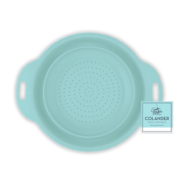 COOKE & MILLER PASTEL COLLAPSIBLE COLANDER