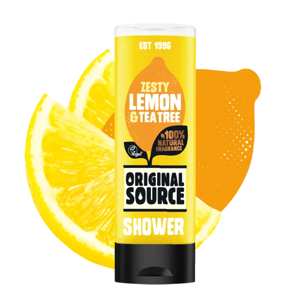 ORIGINAL SOURCE SHOWER GEL LEMON & TEA TREE 750ML PACK OF 6