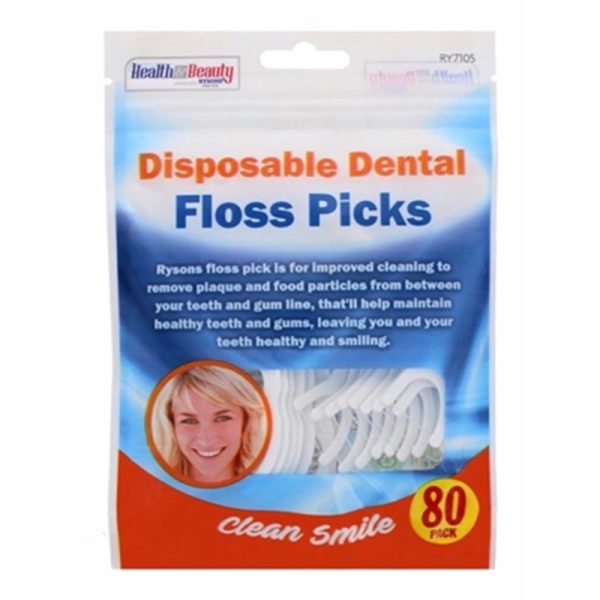 DENTAL FLOSS PICKS PACK OF 80