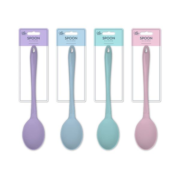 COOKE & MILLER PASTEL SILICONE SOLID SPOON