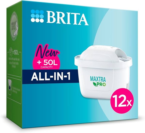 BRITA MAXTRA PRO ALL IN 1 WATER FILTER PACK OF 12