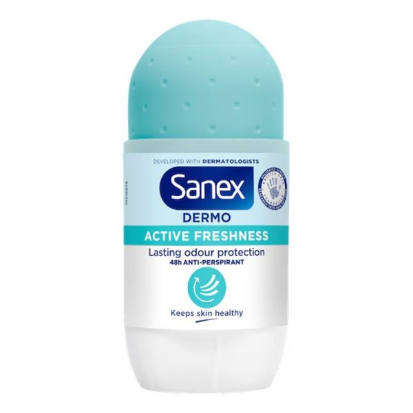 SANEX ROLL ON ACTIVE FRESHNESS 50ML PACK OF 6