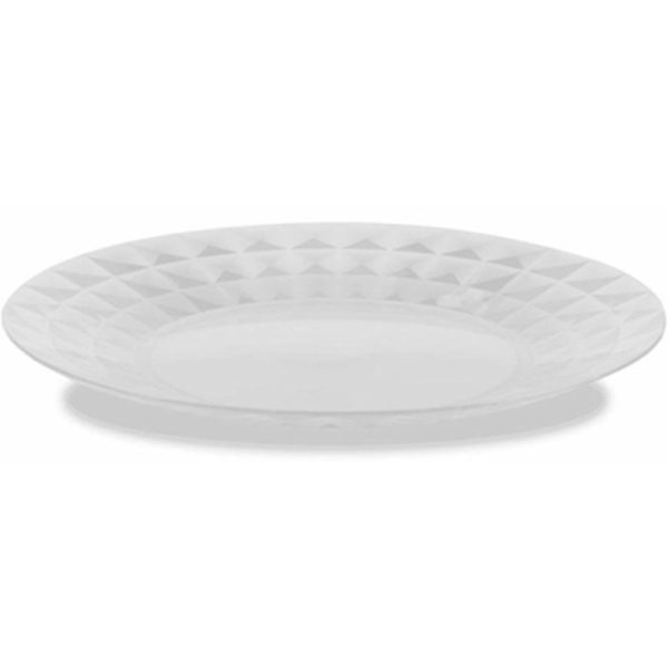 DIAMOND PLASTIC PLATES 26.5 CM