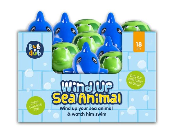 Rub A Dub Wind Up Sea Animal Bath Toy