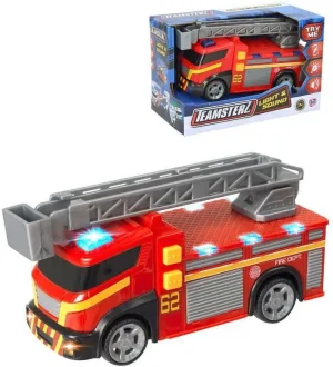 Teamsterz Light Up & Sound Fire Engine Toy