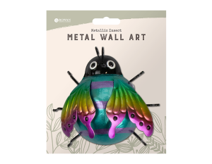 Rowan Metallic Multi-Coloured Insect Wall Art