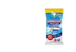 Green Shield Lemon Fresh Disinfectant Surface Wipes Pack Of 60