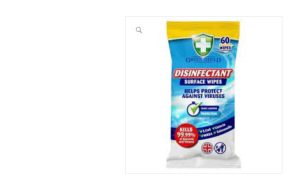 Green Shield Lemon Fresh Disinfectant Surface Wipes Pack Of 60 Pallet Deal