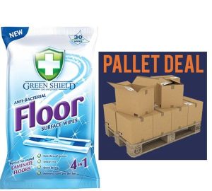 Greenshield Anti-Bacterial 4-In-1 Floor Wipes 24 Sheets Pallet Deal