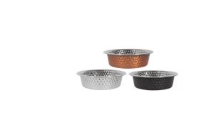 Smart Choice Hammered Stainless Steel Pet Bowl 350ml