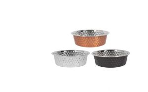 Smart Choice Hammered Stainless Steel Pet Bowl 750ml