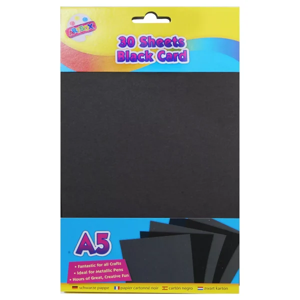 Premium Artbox a5 black craft card 30 sheets