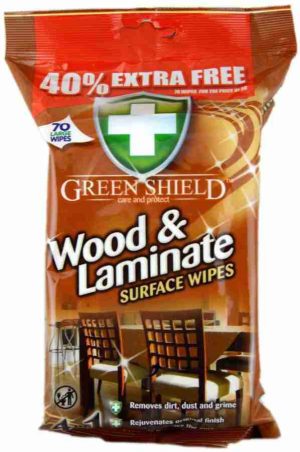 Greenshield Wood & Laminate Wipes 70 Sheets Pallet Deal