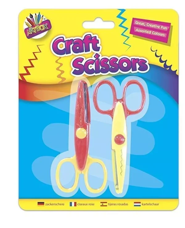 Premium Artbox wavy craft scissors pack of 2