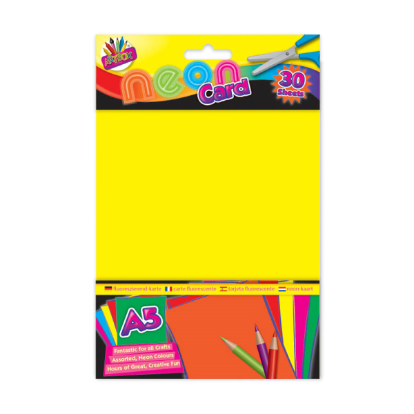 Premium Artbox a5 neon craft card 30 sheets