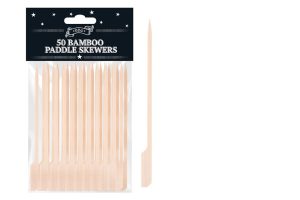 BBQ Bamboo Paddle Skewers 12cm Pack of 50