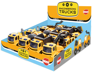 Hoot Engineering & Digger Trucks Toys