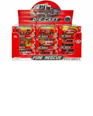 Die-Cast 1:64 Fire Rescue Vehicle Toys