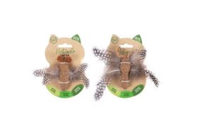 World Of Pets Silver Vine & Hessian Butterfly Cat Toy