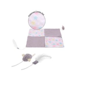 Smart Choice Plush Mouse Crinkle Kitten Play Mat 39cm