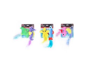 Smart Choice Felt Feather Catnip Ocean Cat Toy Pack Of 2