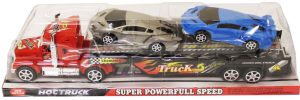 Hot Truck Transporter With 2 Sports Cars