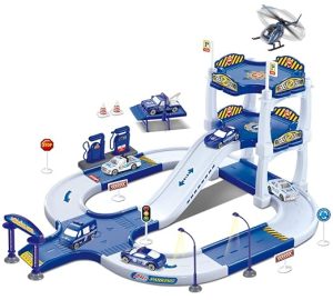 Police City 51 Piece Car Parking Play Set
