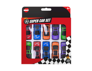 Hoot Super Car Toys Set Pack Of 10