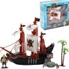 Pirate Play Ship On Wheels With Accessories