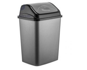 Dark Grey Swing Dustbin 27l