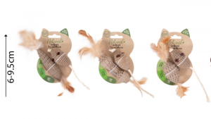 World Of Pets Cardboard Cat Toy & Mouse Set 2pc