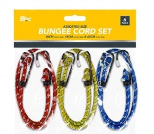 Bloc Assorted Bungee Cord Set Pack of 6