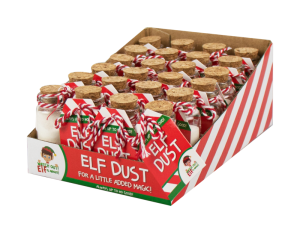 Christmas Glass Bottle Elf Dust